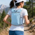 thumbnail image 1 of Mochila de hidratación, chaleco para correr, multiusos, ligero, reflectante, para hombre y mujer, con soporte para teléfono, mochila de día para ciclismo y senderismo. Azul claro, 1 of 8