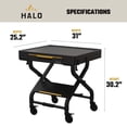 thumbnail image 6 of HALO Outdoor Grill Cart for Countertop Appliances, Collapsible Design with Storage Drawer, 6 of 9