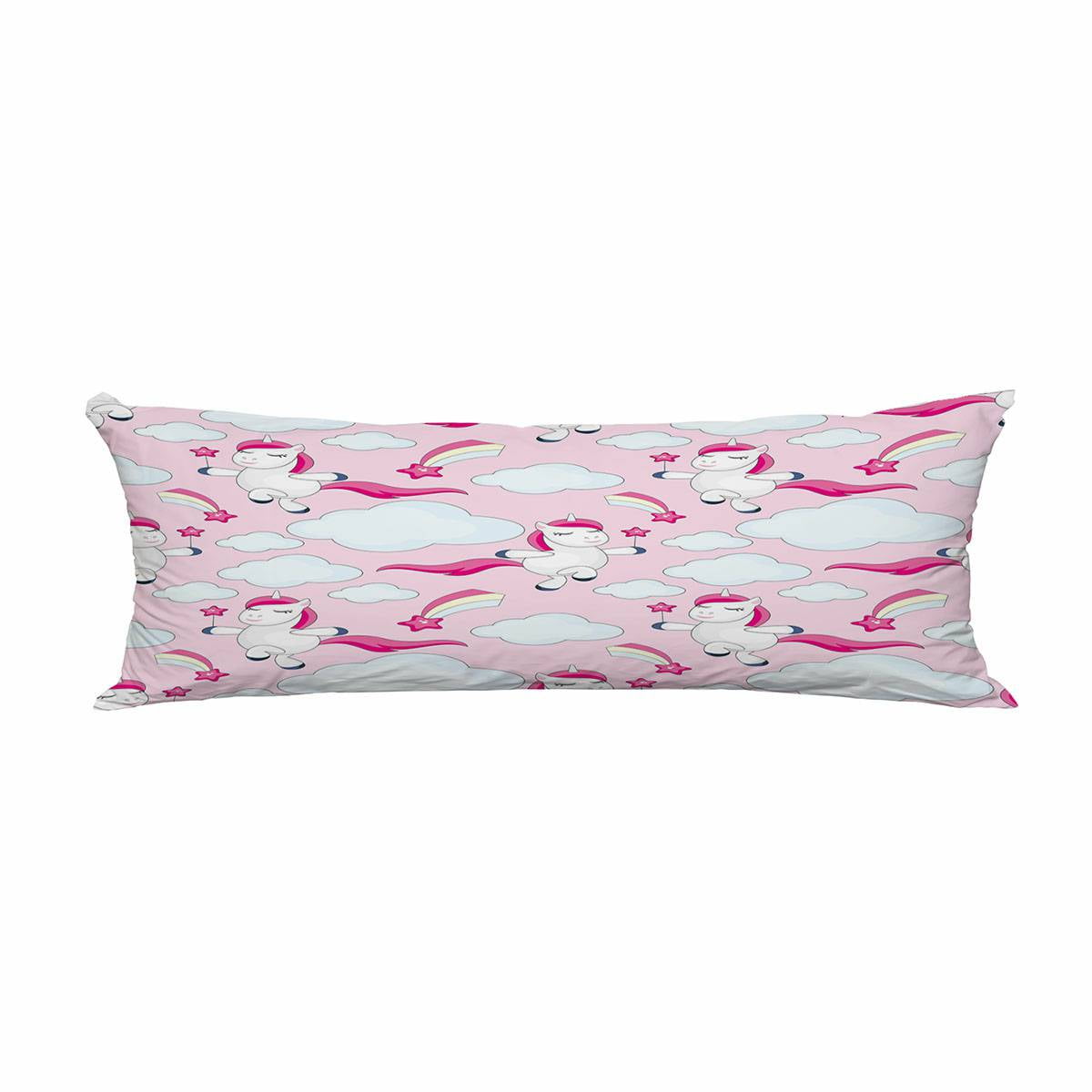 ECZJNT Fairy children cute unicorns Pillow Cover Body Pillowcase Pillow