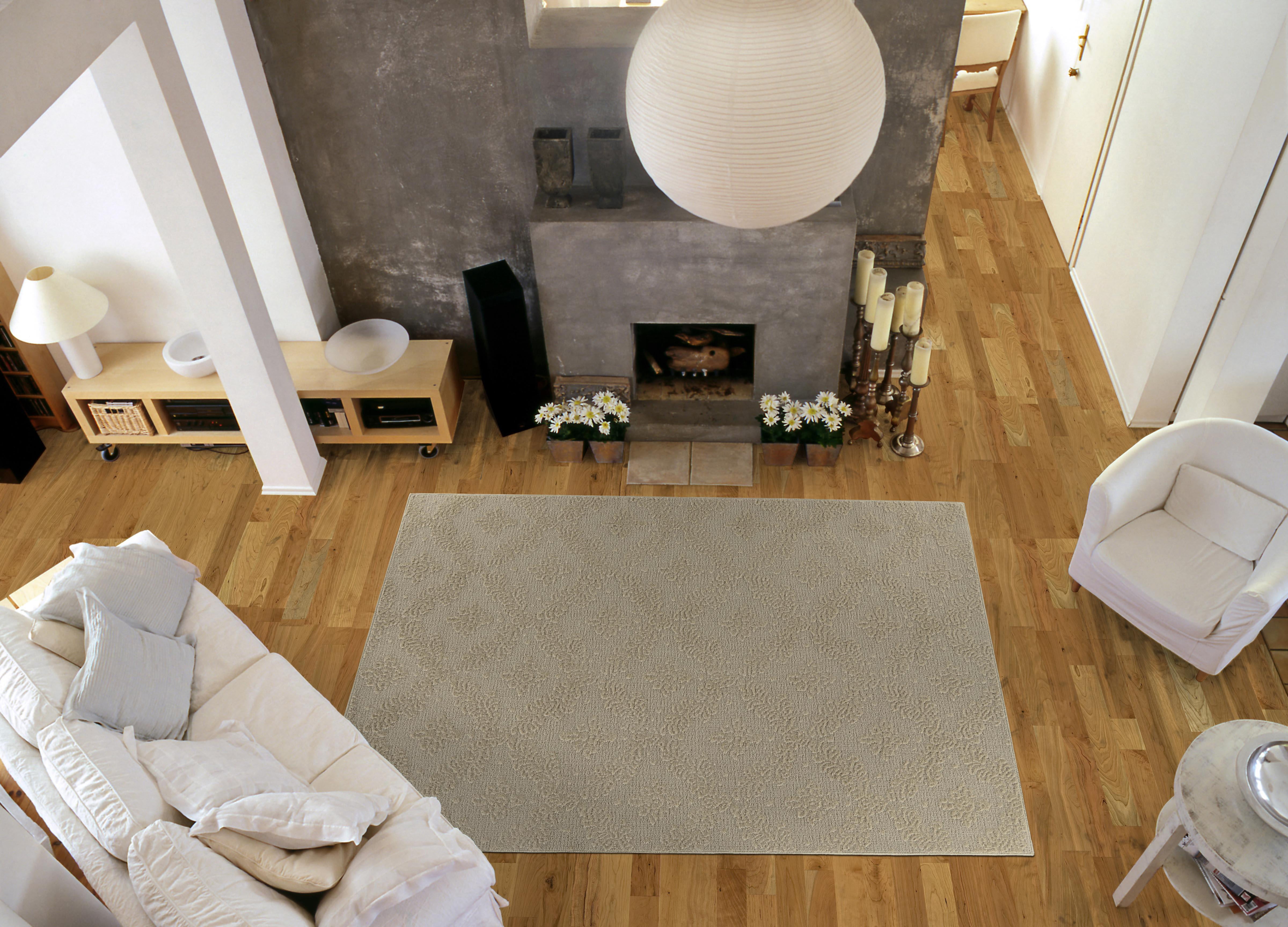 Garland Rug Charleston Polypropylene Tan Indoor Area Rug, 5' x 7'