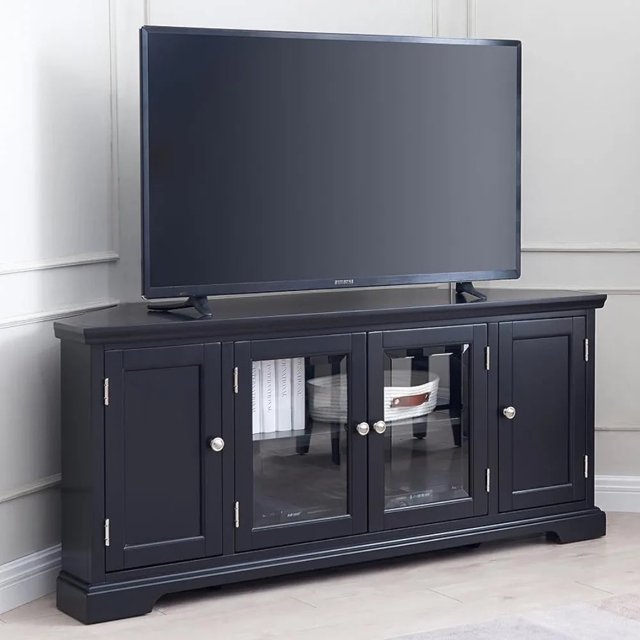Leick Home Riley Holliday Corner 65" TV's, 56", Black My Lux Decor Round