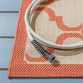 thumbnail image 4 of SAFAVIEH Courtyard Estelle Geometric Indoor/Outdoor Area Rug, Beige/Terracotta, 5'3" x 5'3" Square, 4 of 6