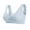 Blue, variant on Mersteyo Women's Pocket Bra Front buckle Post-Surgery Sleep Bra Wirefree Everyday Bra