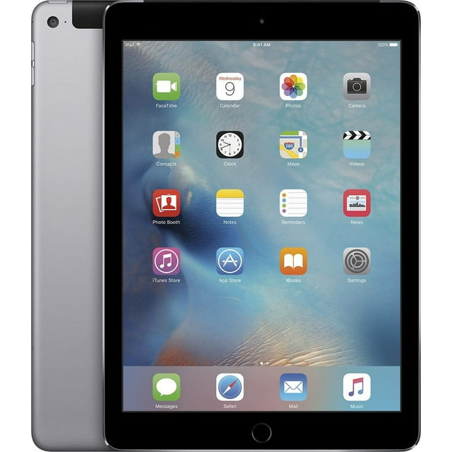 Apple iPad Air Restauré (16 Go, Wi-Fi + Déverrouillé, Gris Cosmique) Cellulaire - MH2U2LL/A (Reconditionné)