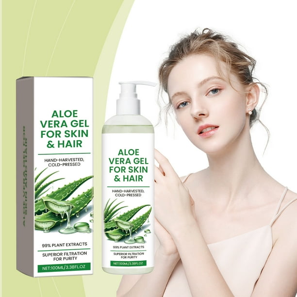 Unbeatable Price,Aloe Vera Gel, Natural Hair Scalp Treatment, Hydrating  Face Body Moisturizer, 100ml Pump Bottle, For Sensitive Skin, Sunburn  Relief, Plant-Based Skin Care | Plastic, Multicolor - Walmart.ca