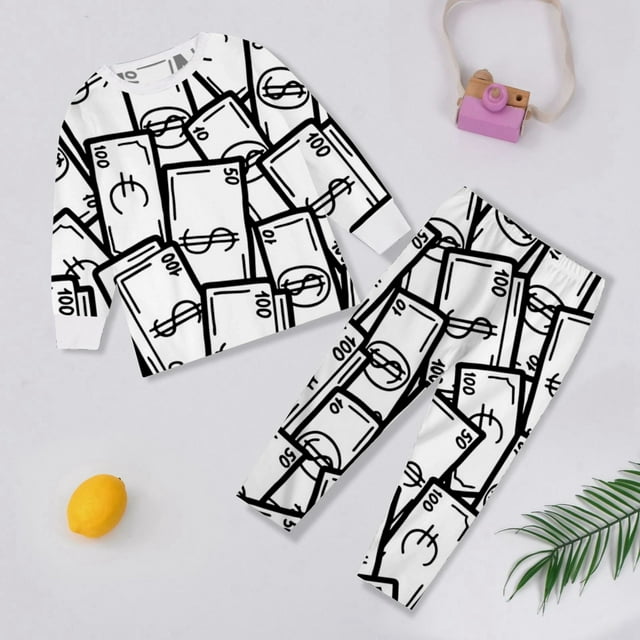 DIY Hand Painted Coloring Pajama Set Interactive Homewear For Kids Play And Comfortable Nightwear