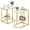 White, variant on Furnibear C Shaped Modern Sofa Side Table Set of 2 with Faux Marble Tabletop and Two Tier Storage Shelf for Living Room and Bedroom, White
