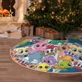 thumbnail image 5 of Fotbe Cartoon Marine Animals Pattern Christmas Tree Skirt, Tree Skirts Plush Christmas Decorations, Christmas Tree Skirts Xmas Decorations Holiday Party Decor-36", 5 of 6
