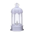 thumbnail image 3 of Vintage Hexagonal LED Flameless Candle Lantern, Hanging Mini Decorative Lantern With Flickering Light For Table Mantel Patio Indoor Outdoor Wedding Christmas Halloween Farmhouse Rustic Home Decor, 3 of 7