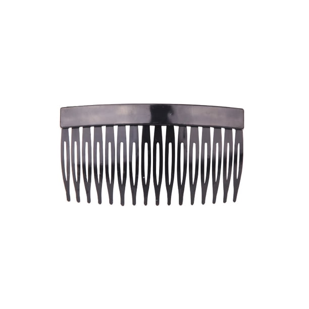 Peine de plástico de 16 dientes para el cabello, peine de 8,5 x 5 cm, peine clásico alargado para flequillo, peine para el cabello de anciano, joyería para peinar