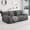 Grey, variant on 117.7" Modular Sectional Sofa,Mid-Century Modern 3-Seater Cloud Couch, for Living Room Bedroom,No Assembly Required