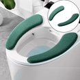 thumbnail image 2 of 1 Pair of 2 Toilet Seats 2Pcs Bathroom Warmer Toilet Seats Close Stool Washable Soft Seat Cover Pad Cushion Toilet Seat Cushion Suitable for All Seasons Cushion, 2 of 9