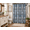 Blue, variant on Serafina Home Decorative Blue & Silver Grey Gray Boho Fabric Shower Curtain, Modern Farmhouse for Vintage Rustic Bathroom Decor, Floral Victorian, 72 x 72