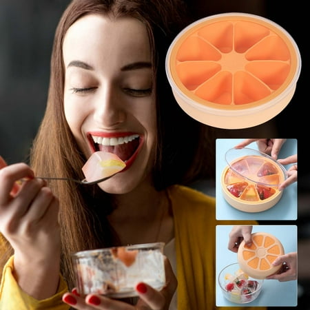 

LnjYIGJ Cover Round Ice Box Home-made Food-grade Ice Mold Creative Diy Silicone Ice Tray Ice Lattice