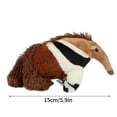 thumbnail image 2 of Gaiwos Anteater Stuffed Animal 6 inches, Lifelike Anteater Plush Toys, Soft Realistic Zoo Stuffed Animals Toy, Birthday Gifts for Kids Girls Animal Lover, 2 of 9