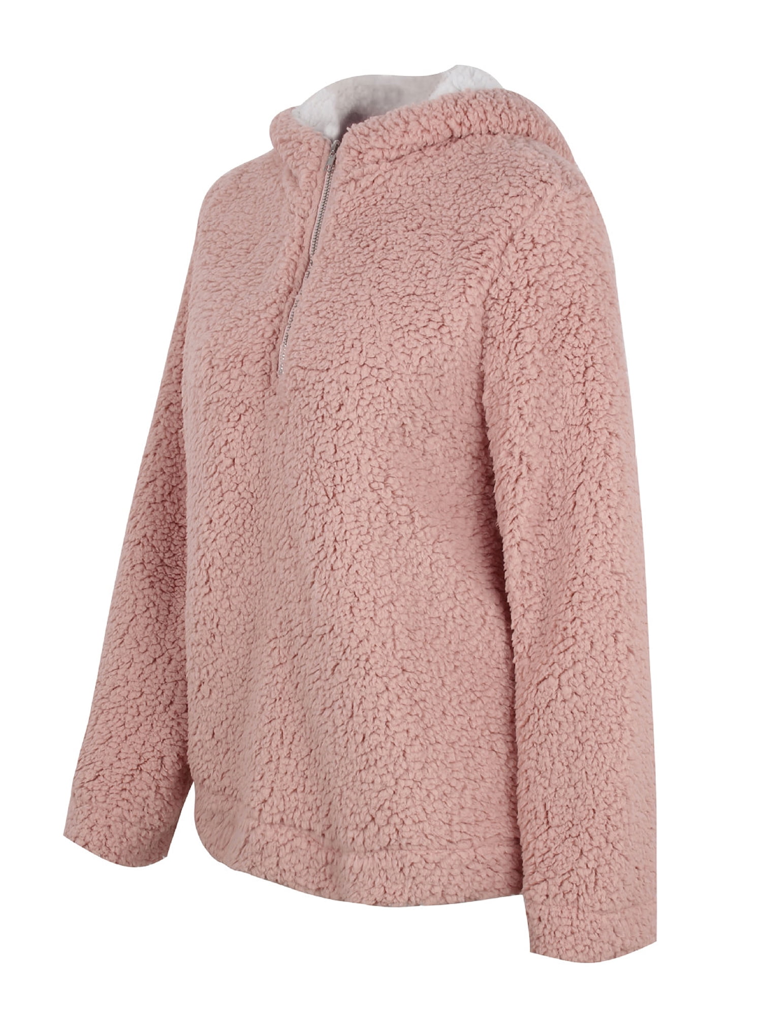 pink sherpa sweater