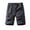 Dark Gray, variant on Men's Summer Casual Pocket Straight Leg Solid Color Shorts Stylish, Suitable for Seaside Entertainment, Size Chart Provided