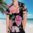 thumbnail image 5 of High Quality Hawaiian Shirts for Men Short Sleeve Aloha Beach Shirt Floral Summer Casual Button Down Shirts Blouses RXMEPW, 5 of 7