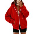thumbnail image 5 of Certgust Sweatshirt Under $10 Hot Sales Womens Zip Up Hoodies Long Sleeve Hooded Sweatshirt Women Fashion Zipper Fall Light Jackets with Pocket, 5 of 9