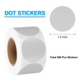 thumbnail image 2 of Uxcell 500Pcs Round Thermal Label Stickers, 1.5 inch Circle Direct Thermal Sticker Label Gray, 2 of 6