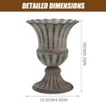 thumbnail image 2 of 2Pcs Decorative Graveyard Flower Pot Urn Planter Iron Flower Vase Exquisite Memorial Vase, 2 of 8