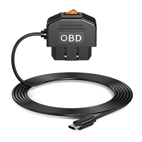 Dash Cam Hardwire Kit USB C with OBD Power Cable, Low Voltage Protection, 24h Parking Surveillance