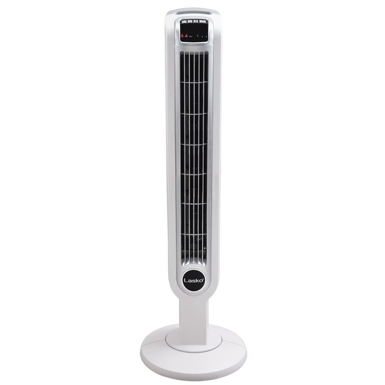 https://www.walmart.com/ip/Lasko-36-3-Speed-Oscillating-Tower-Fan-with-Timer-and-Remote-2510-White-12-L-New/14560092