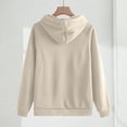thumbnail image 6 of Womens Two Piece Outfits Sweatsuit Casual Long Sleeve Hoodies Top and Joggers Sweatpants Fall Tracksuit Lounge Matching Set Beige 3Xl, 6 of 8