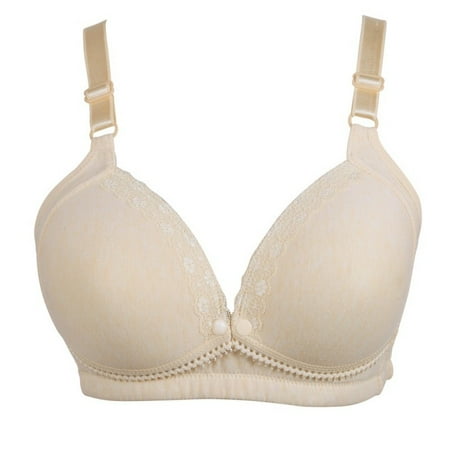 

Cotton Wirefree Maternity Nursing Breastfeeding Bra Women Pregnancy Breast Feeding Underwear