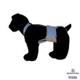 thumbnail image 4 of Barkertime Light Blue Dog Diaper Snappy Overall, 4 of 7