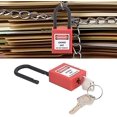 thumbnail image 5 of Wekity 1PCS Lockout Tagout Locks Safety Padlock Loto Locks Keyed Alike PA Lock Out Tag Out Steel Shackle Small Luggage Padlocks Red-0621, 5 of 5