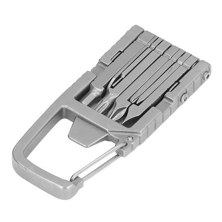 Keychain Multitool Folding Multi Tool with Screwdriver Bit Bottle Opener Mobile Phone Holder Multitools