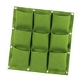 thumbnail image 2 of Plantador de pared de jardín, plantación colgante Bolsa de no tejida planta de recipientes de flores con 9 bolsillos para el patio de, 2 of 8