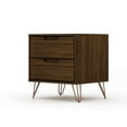 thumbnail image 4 of Rockefeller 2.0 Mid-Century- Modern Nightstand with 2-Drawer in Brown, 4 of 5