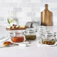 thumbnail image 4 of Mason Craft and More , Petit Pot Carré en Verre 0.5 Litre avec Pince, Ensemble de 4, 4 of 4