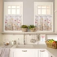 thumbnail image 4 of Kitchen Curtains Set, Spring Floral Kitchen Curtains and Valances Set, Pastoral Botanical Summer Flowers Vintage Rod Pocket Tier Curtains 24 Inch Length for Cafe/Bedroom Windows, 4 of 6