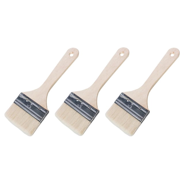Baking Wool Brush Set - 3-Piece Heat-Resistant Basting Brushes with Ergonomic Handles