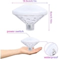 thumbnail image 3 of Luz LED flotante para piscina, resistente al agua IP68, con 7 modos de color, ideal para discotecas, fuentes y spas., 3 of 5