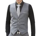 thumbnail image 1 of Chaleco ANGGREK Algodón Hombres Rojo Gris Negro Azul Marino S M L XL 2XL, 1 of 3
