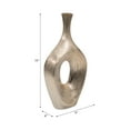 thumbnail image 4 of Decorative Open Cut Ceramic Vase for Living Room Decor - Ideal Home Decor Accents for Bedroom, Office Desk, and Table Centerpiece - Modern Flower Vase for Shelf and House - 19", Gold & Metallic, 4 of 12