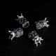 thumbnail image 3 of Bling Valve Stem Caps, 4 Pack Handmade Crystal Rhinestone Universal Dustproof Tire Valve Caps for Car Auto Bike Wheels(Crown Black), 3 of 4