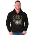 thumbnail image 5 of Christmas Santa's Helper Open Presents Hoodie Sweatshirt Women Men Brisco Brands S, 5 of 6