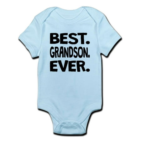 CafePress - Best. Grandson. Ever. Body Suit - Baby Light