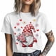 thumbnail image 4 of Mens T Shirts Valentine's Day Gnome Flower Short Sleeve Casual Men's Tee Tops Graphic T-Shirts for Teen Boys/Men, 4 of 8