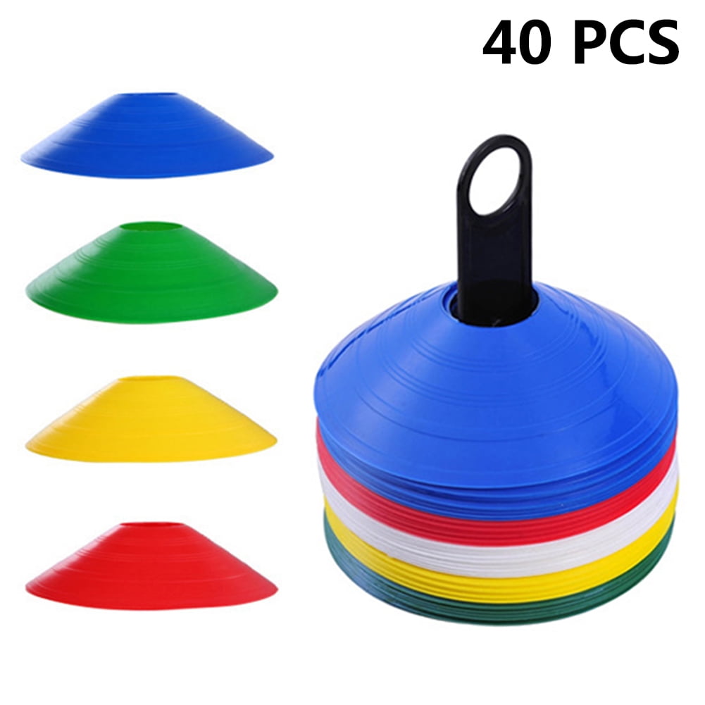 Set of 56 Agility Disc Cones Birthday Party Games Agility Courses Mazes Soccer Football Kids Sports Field Day Events School Sport Play