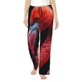 thumbnail image 1 of Balery Closeup Red Flamingo Portrait Pantalones de pijama para mujer, pijamas ultraligeros, pantalones de estar por casa-Medium, 1 of 6
