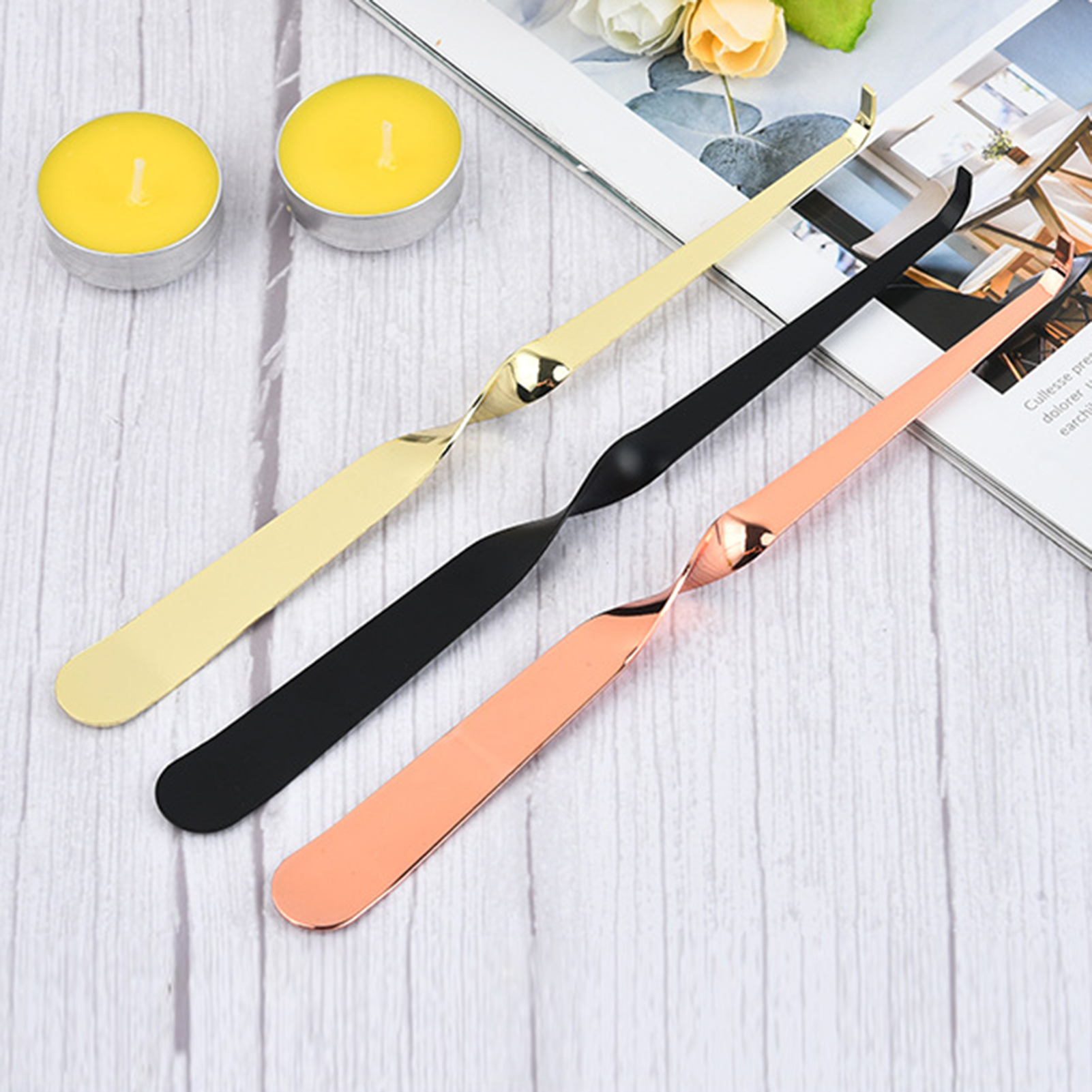 Cheer US Stainless Steel Wick Dippers Put Out Extinguish Candle Wick