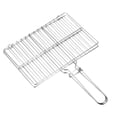 thumbnail image 1 of Miangastore Panier à Grillades en Acier Inoxydable pour Barbecue Panier à Poisson avec Poignée (Argent), 1 of 9