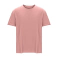 thumbnail image 6 of Afuyipoi Men's Big & Tall Summer Tees,Cotton Comfort Lightweight Loose T-Shirts Pink L, 6 of 7