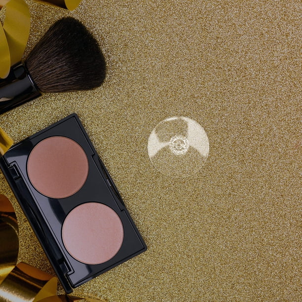 unbranded Herramienta Cosmética De Plástico Transparente Para Prensar Sombras Y Rubor Con Compacto Para Viaje